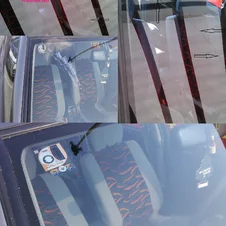 oprava 20 cm praskliny na čelnom skle auta